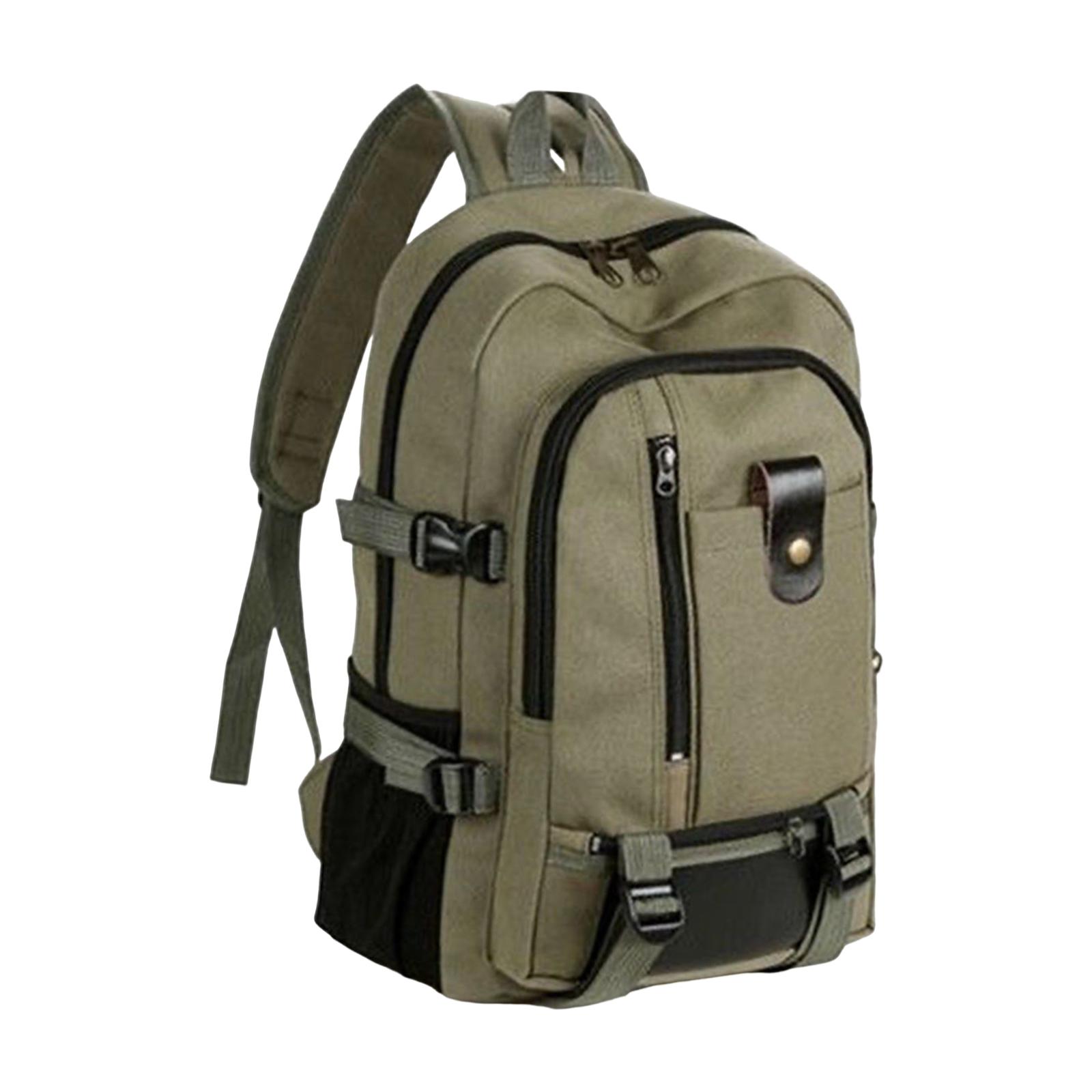 Canvas Backpack Casual - حقيبة ظهر كبيرة من القماش، مناسبة